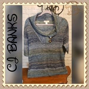 CJ BANKS VARIGATED SWEATER